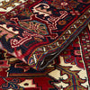 Persian Multi Colour Geometric Medallion Heriz Patterned Hand Knotted Wool Rug - 7