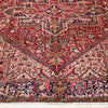 Persian Red Multi Colour Geometric Medallion Heriz Patterned Hand Knotted Wool Rug - Rugs Of Beauty - 2