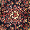 Persian Red Blue Multi Colour Geometric Medallion Heriz Patterned Hand Knotted Wool Rug - 5