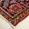Persian Red Multi Colour Geometric Medallion Heriz Patterned Hand Knotted Wool Rug - 3