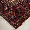 Persian Red Beige Grey Heriz Medallion Floral Hand Knotted Pure Wool Rug