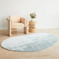 Brendale Pale Blue Soft Machine Washable Modern Rug - Rugs Of Beauty - 2