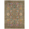 Persian Kuchi Multi Colour Medallion Floral Hand Knotted Pure Wool Afghan Rug - Rugs Of Beauty - 1
