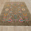 Persian Kuchi Multi Colour Medallion Floral Hand Knotted Pure Wool Afghan Rug - Rugs Of Beauty - 2