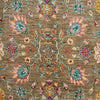 Persian Kuchi Multi Colour Medallion Floral Hand Knotted Pure Wool Afghan Rug - Rugs Of Beauty - 3