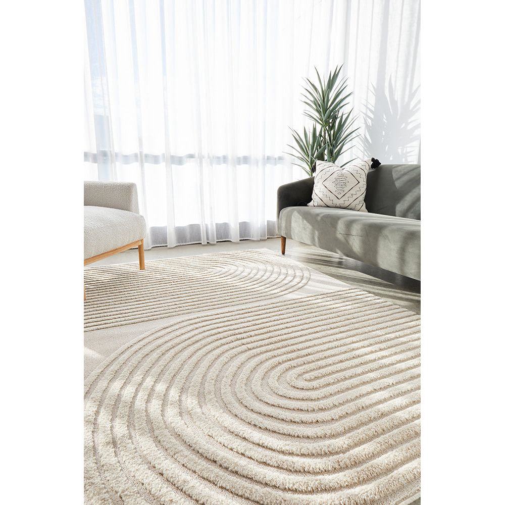 Agnes 2451 Beige Modern Patterned Rug - Rugs Of Beauty - 2