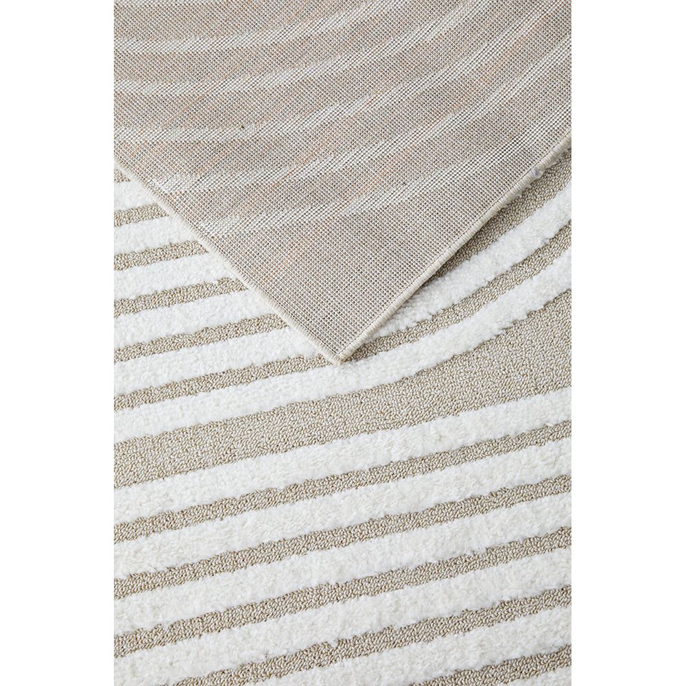 Agnes 2452 Beige White Modern Patterned Runner Rug - Rugs Of Beauty - 5