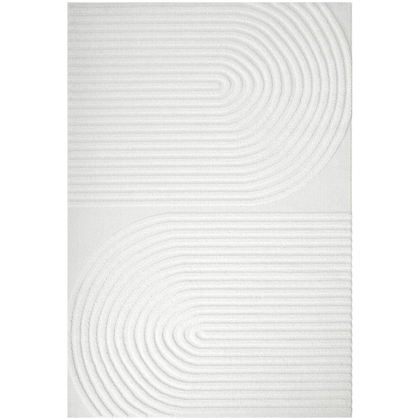 Agnes 2453 White Modern Patterned Rug - Rugs Of Beauty - 1