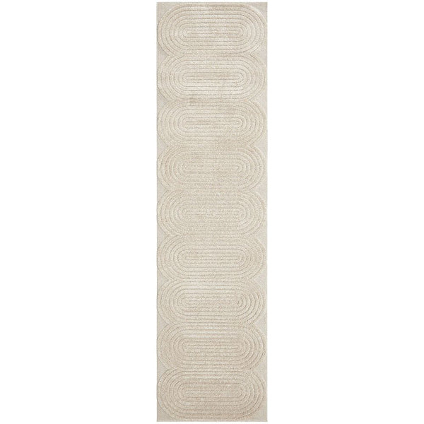 Agnes 2454 Beige Modern Patterned Runner Rug - Rugs Of Beauty - 1