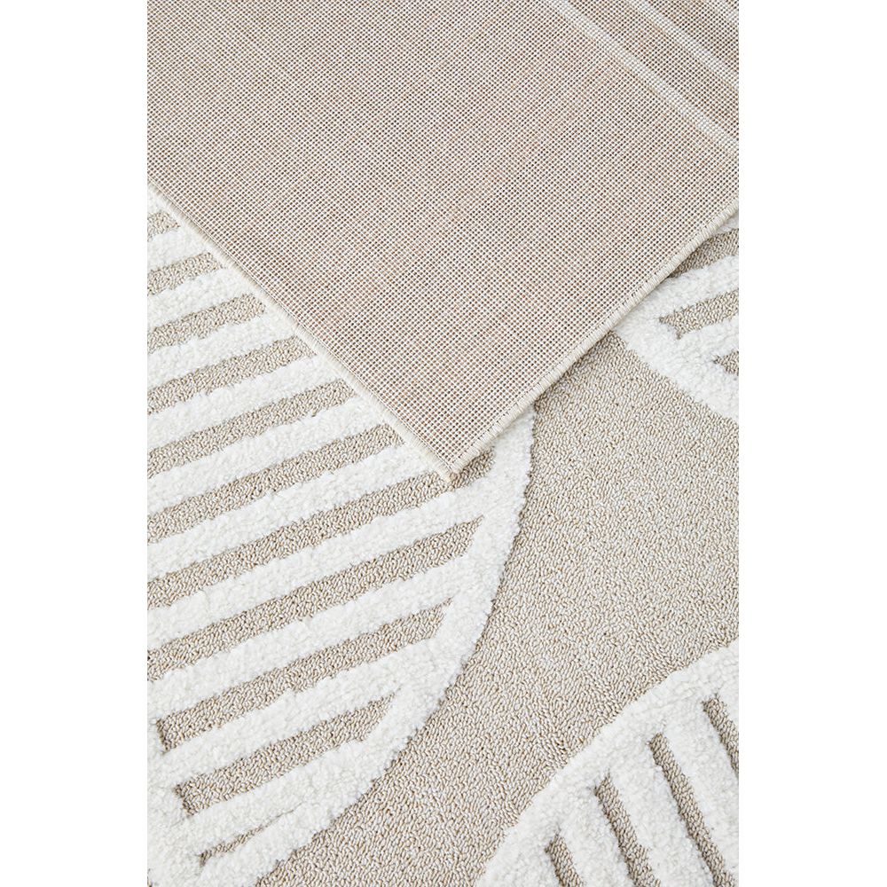 Agnes 2458 Beige White Modern Patterned Runner Rug - Rugs Of Beauty - 5