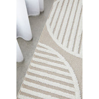 Agnes 2458 Beige White Modern Patterned Rug - Rugs Of Beauty - 4
