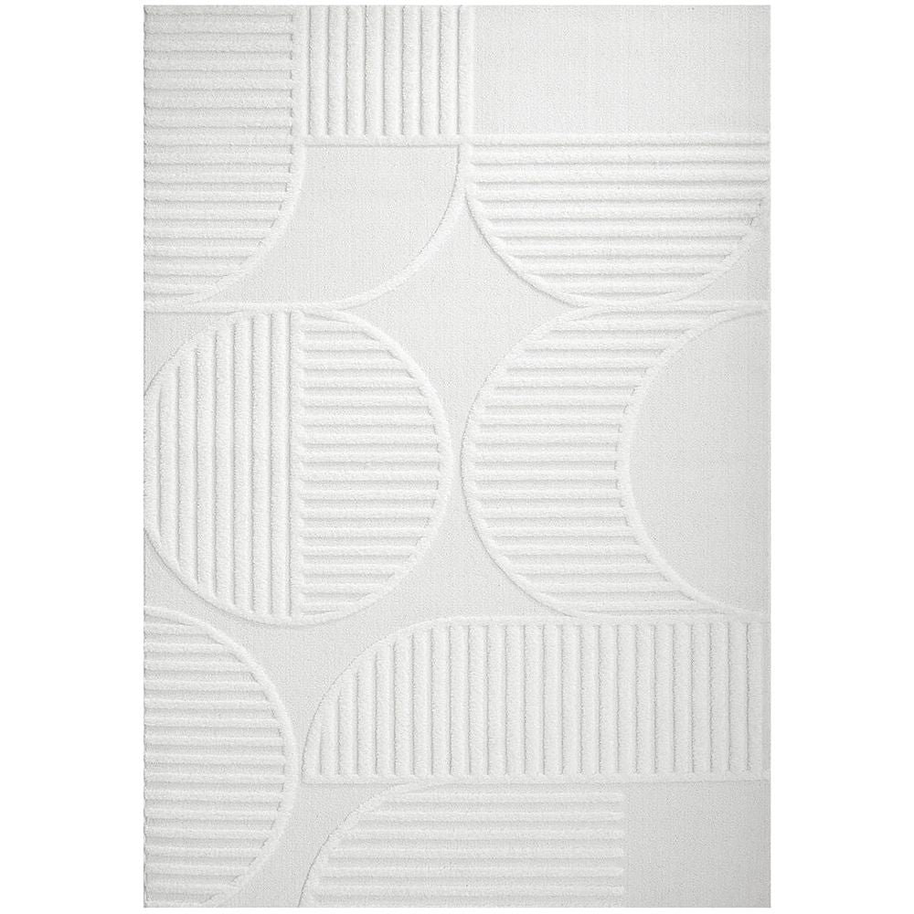 Agnes 2459 White Modern Patterned Rug - Rugs Of Beauty - 1