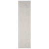 Beige and white modern runner rug with subtle abstract pattern and soft texture.