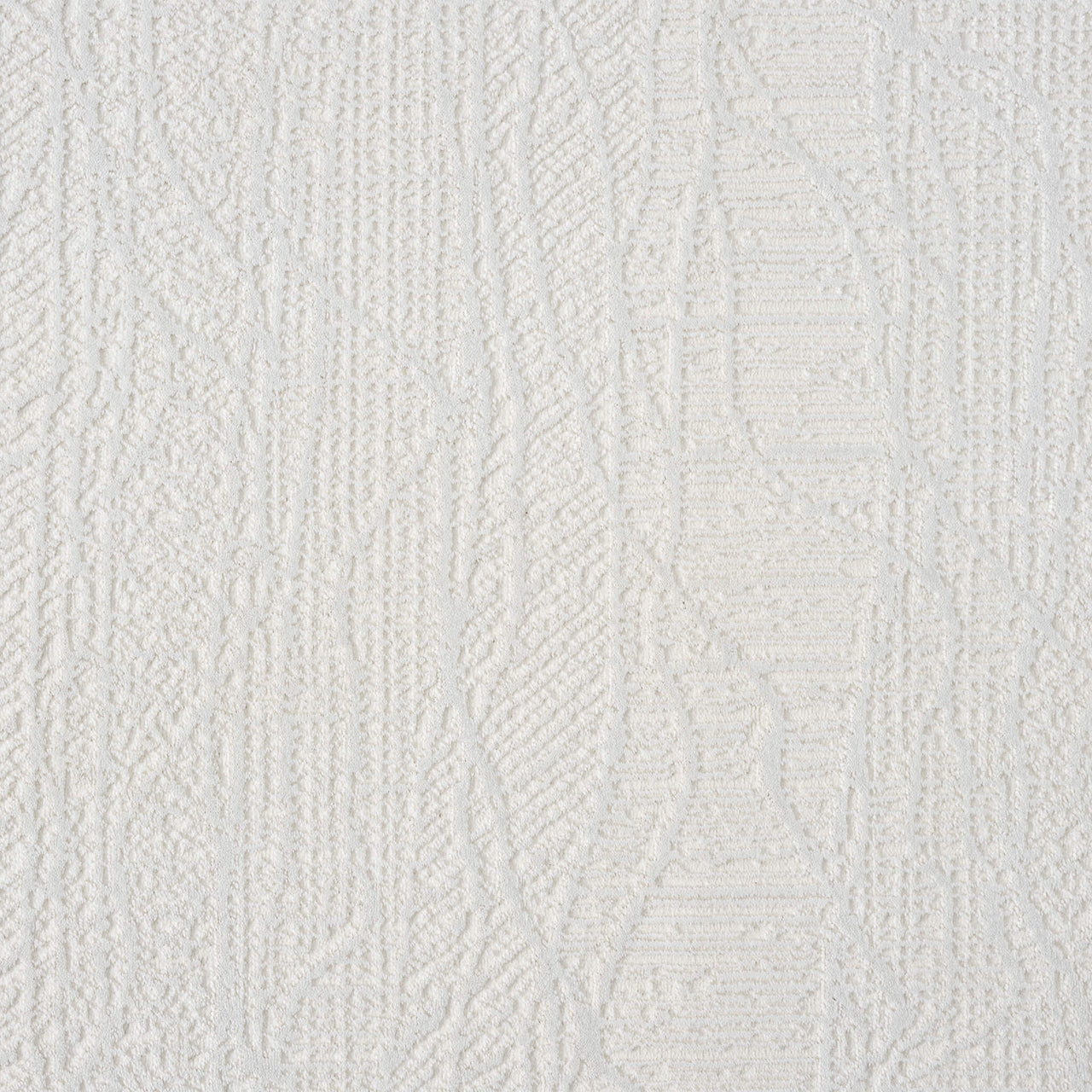 Cream modern runner rug with subtle textured geometric patterns.