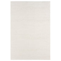 Cream modern rug with subtle textured pattern and a soft, plush finish.
