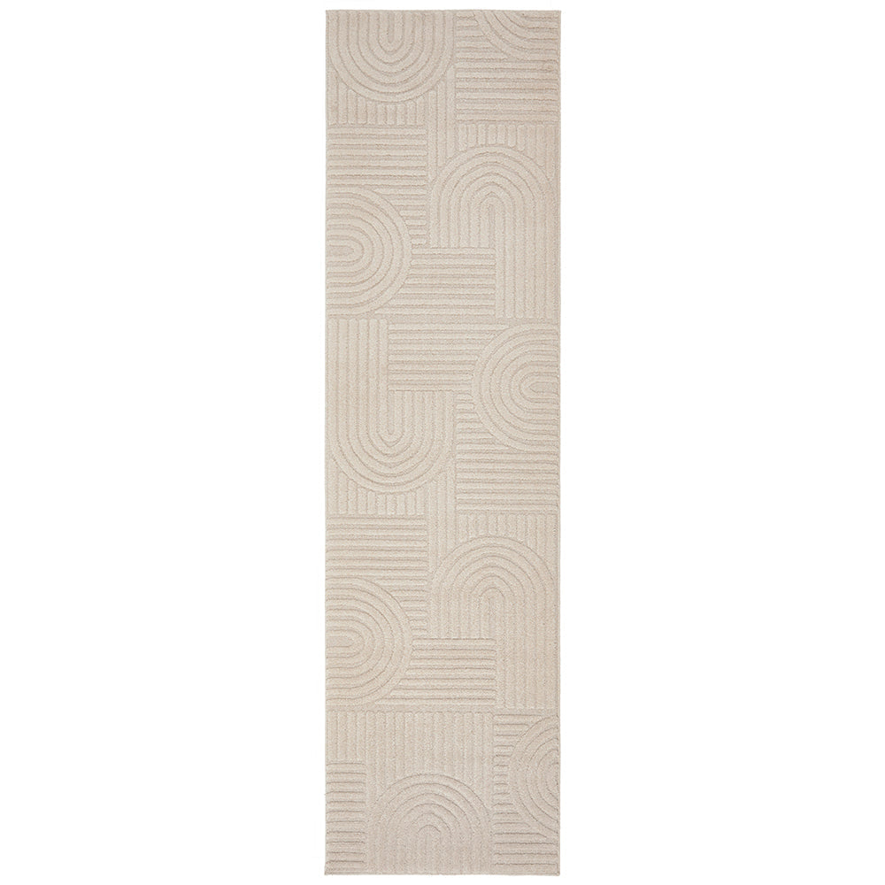 Catana 4755 Natural Modern Patterned Runner Rug - Rugs Of Beauty - 1