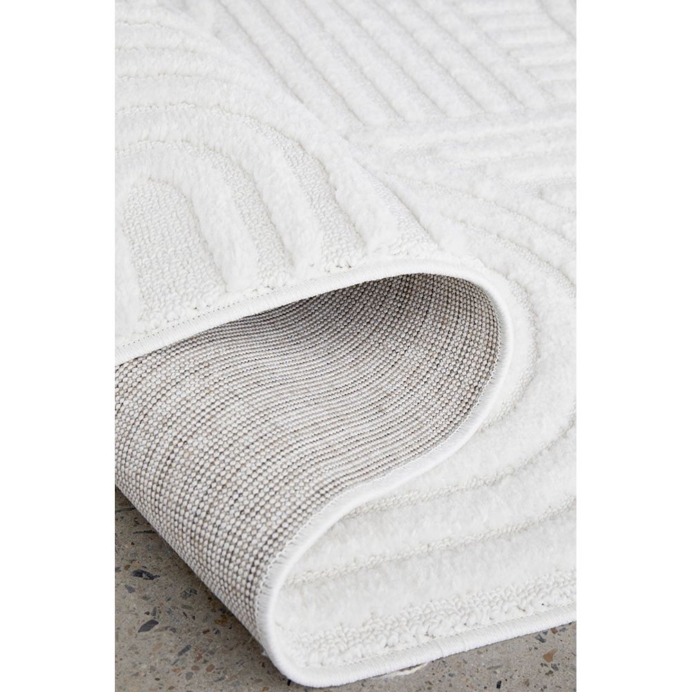 Catana 4755 White Modern Patterned Runner Rug - Rugs Of Beauty - 5
