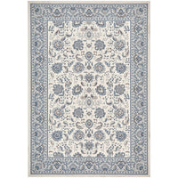 Morriset 3784 Cream Blue Traditional Nain Wool Rug - Rugs Of Beauty - 1