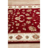Red Beige Multi Colour Floral Patterned Hand Knotted Oriental Wool Silk Runner Rug - 4
