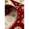 Red Beige Multi Colour Floral Patterned Hand Knotted Oriental Wool Silk Runner Rug - 7