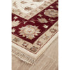 Beige Red Multi Colour Floral Patterned Hand Knotted Oriental Wool Rug - 2