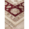 Beige Red Multi Colour Floral Patterned Hand Knotted Oriental Wool Rug - 2