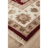 Red Beige Multi Colour Floral Patterned Hand Knotted Oriental Wool Rug - 2