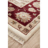 Beige Red Multi Colour Floral Patterned Hand Knotted Oriental Wool Rug - 2