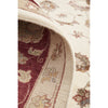 Beige Red Multi Colour Floral Patterned Hand Knotted Oriental Wool Rug - 6