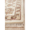 Beige Multi Colour Floral Patterned Hand Knotted Oriental Wool Rug - 3