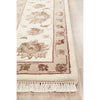 Beige Multi Colour Floral Patterned Hand Knotted Oriental Wool Rug - 3