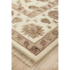 Beige Multi Colour Floral Patterned Hand Knotted Oriental Wool Rug - 2