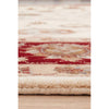 Beige Red Border Multi Colour Floral Patterned Hand Knotted Oriental Wool Rug - 5