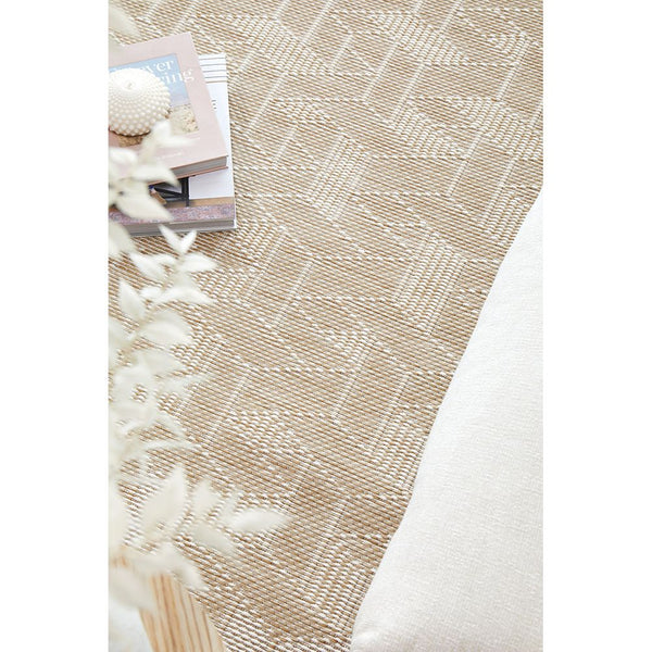 Kedron 1671 Indoor Outdoor Natural Cream Modern Polypropylene Rug - Rugs Of Beauty - 3