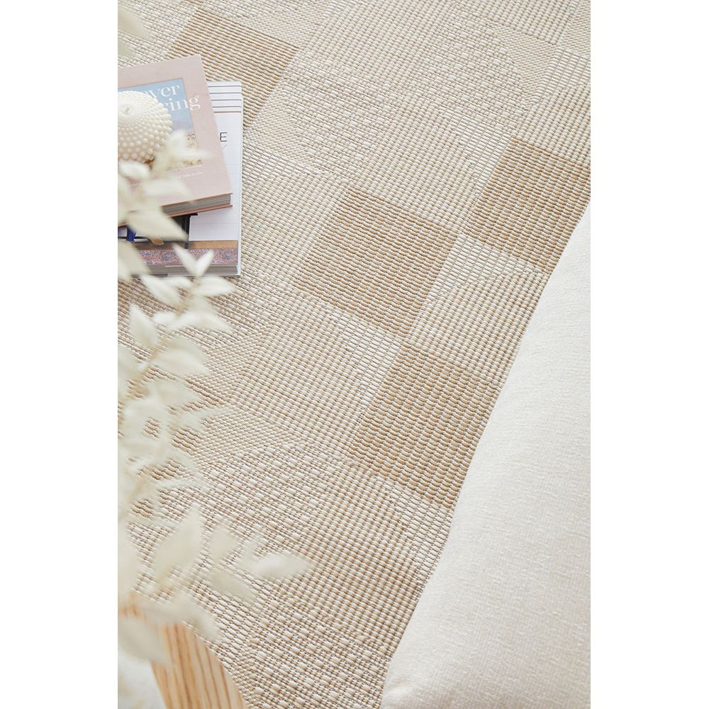 Kedron 1674 Indoor Outdoor Natural Cream Modern Polypropylene Rug - Rugs Of Beauty - 3
