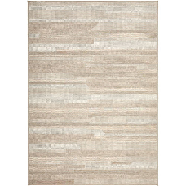 Kedron 1675 Indoor Outdoor Natural Cream Modern Polypropylene Rug - Rugs Of Beauty - 1