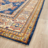 Persian Blue Red Beige Multi Colour Supper Kazak Medallion Floral Hand Knotted Pure Wool Afghan Rug - Rugs Of Beauty - 3