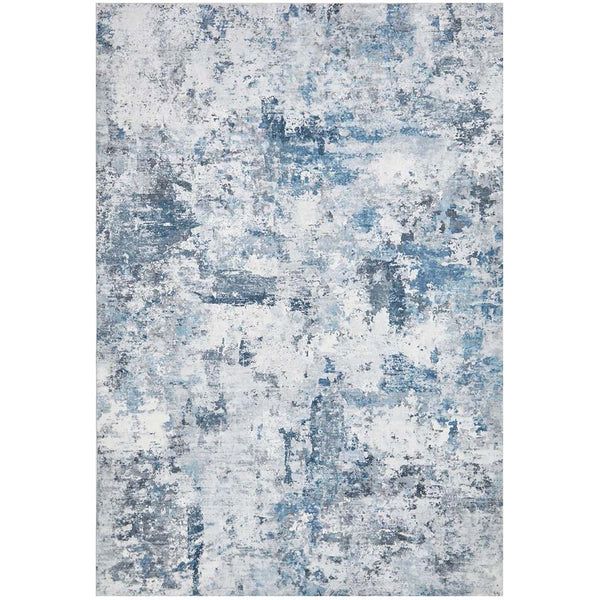 Kooringal 454 Blue Modern Abstract Machine Washable Rug - Rugs Of Beauty - 1