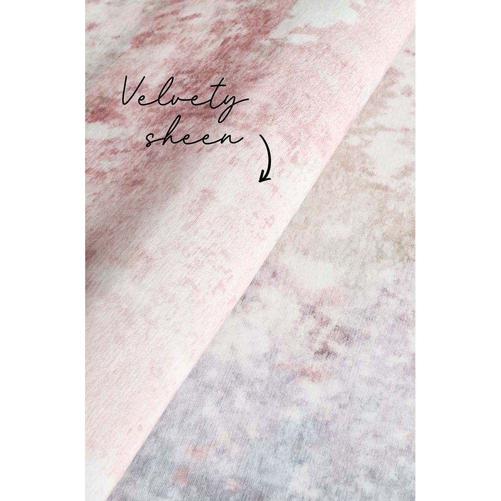 Kooringal 465 Pastel Pink Abstract Modern Machine Washable Rug - Rugs Of Beauty - 5