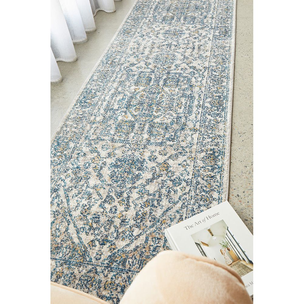 Lawnton 455 Blue Runner Rug - Rugs Of Beauty - 2