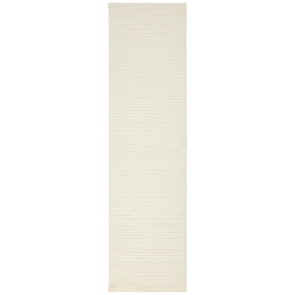Porto 3426 White Patterned Modern Runner Rug - Rugs Of Beauty - 1