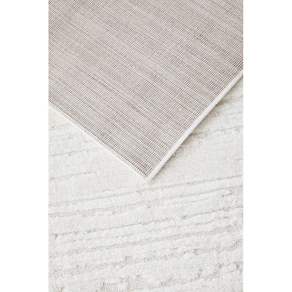 Porto 3426 White Patterned Modern Runner Rug - Rugs Of Beauty - 3