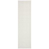 Porto 3428 White Patterned Modern Runner Rug - Rugs Of Beauty - 1