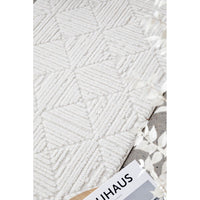 Porto 3428 White Patterned Modern Runner Rug - Rugs Of Beauty - 3