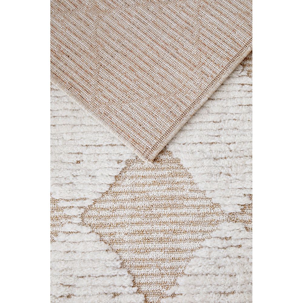 Porto 3429 Natural Patterned Modern Runner Rug - Rugs Of Beauty - 4