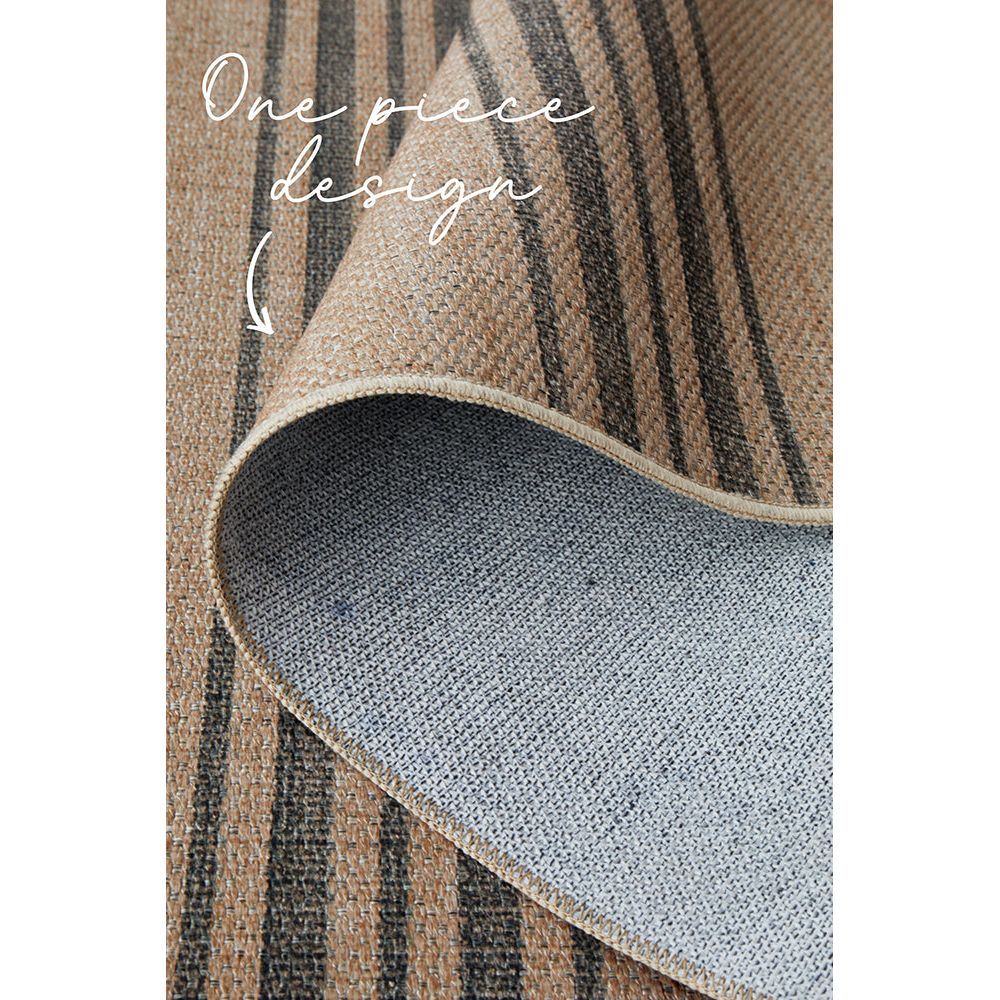 Close-up of a striped patterned rug