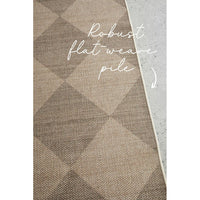 Textured rug with geometric pattern