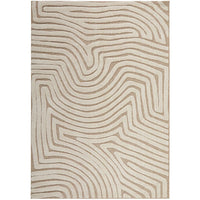Miriam 1864 Cream Beige Modern Patterned Rug - Rugs Of Beauty - 1