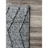 Umea Zig Zag Dark Grey Wool Polyester Runner Rug - Rugs Of Beauty - 2