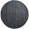 Althea Loop Black Wool Polyester Round Rug - Rugs Of Beauty - 1